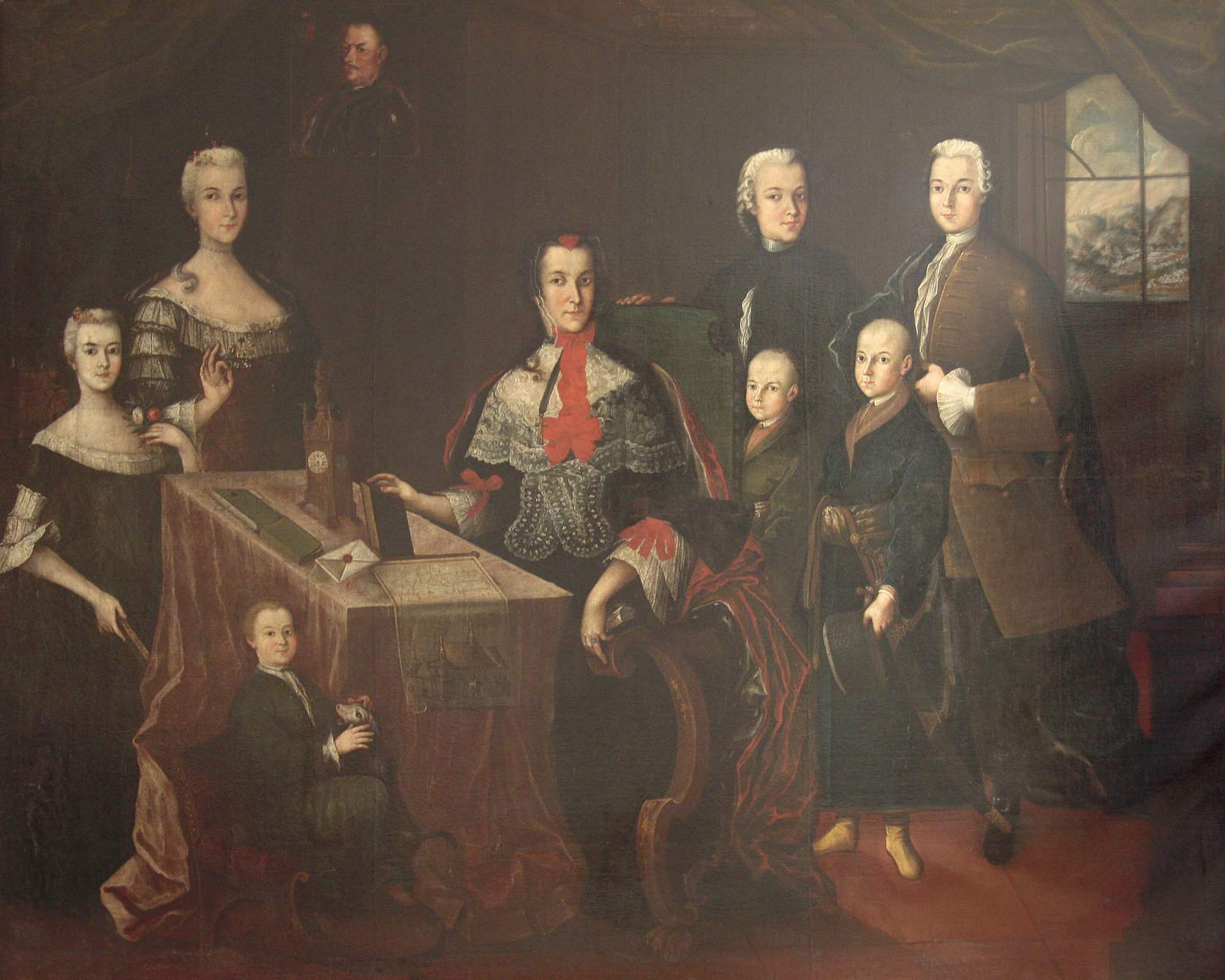 M. Tereiński, Portret rodziny Krasickich. Dubiecko, 1753 r.